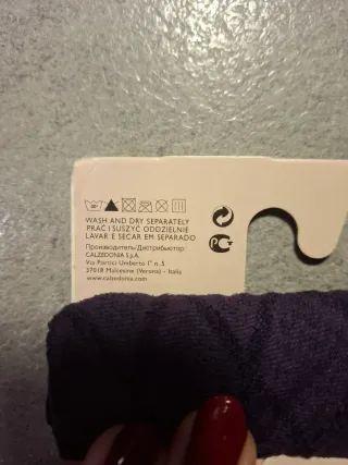 Set 2 gambaletti alti Collant coprente con disegno