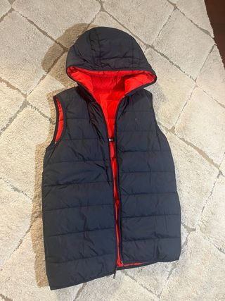 Chaleco Hugo Boss reversible negro/rojo