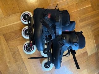 Patines en línea negros. POWERSLIDE ONE ZOOM BLACK