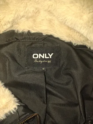 Only Abrigo Negro Mujer