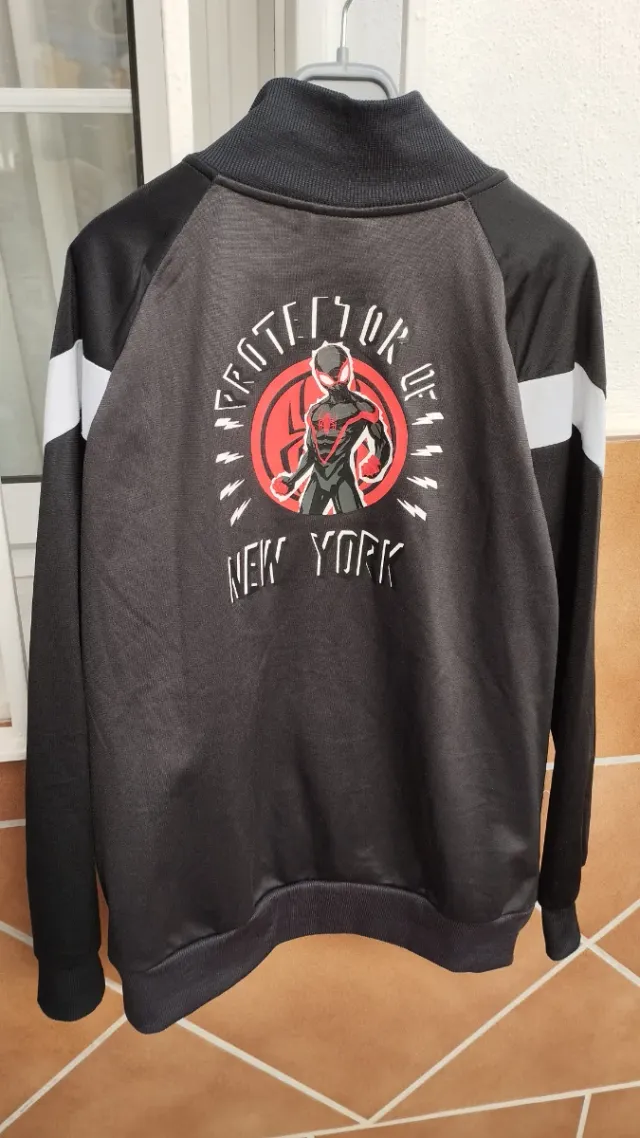 Sudadera Spiderman Niño Negra y Roja