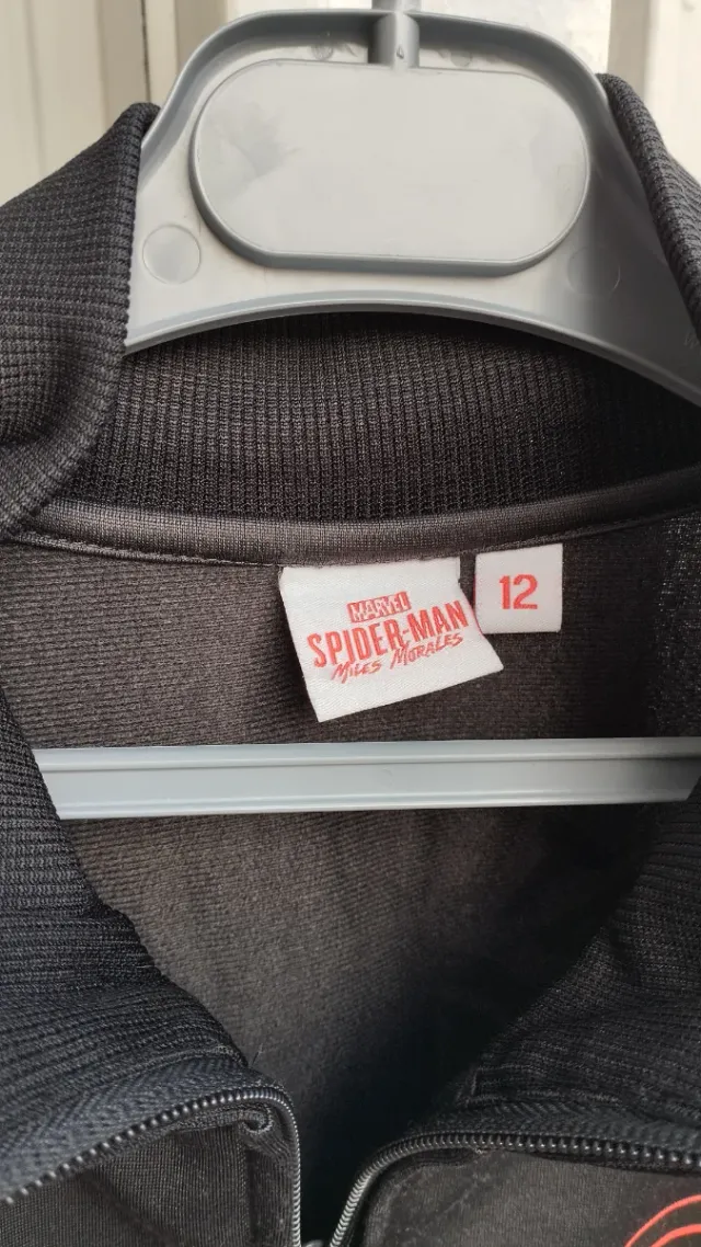 Sudadera Spiderman Niño Negra y Roja