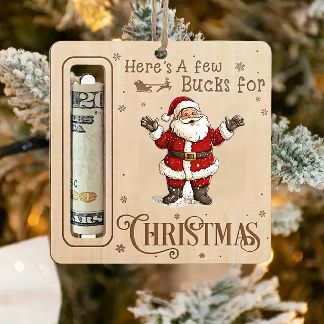 Colgante árbol Navidad para billetes