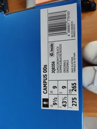 Zapatillas Adidas Campus Beige Talla 43