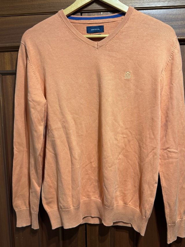 Jersey Cortefiel Naranja V-Neck