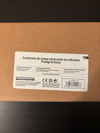 Pokemon Confezione 5 Miniscatole Prodigi Kanto