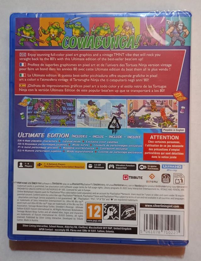 TMNT Shredder’s Revenge Ultimate Edition PS5 nuevo