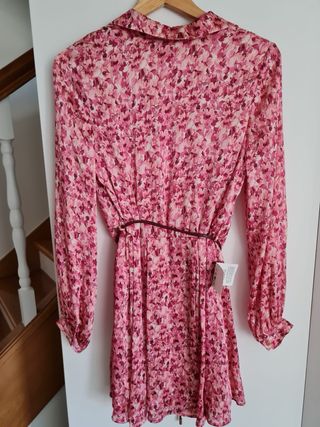 Vestido Zara floral rosa