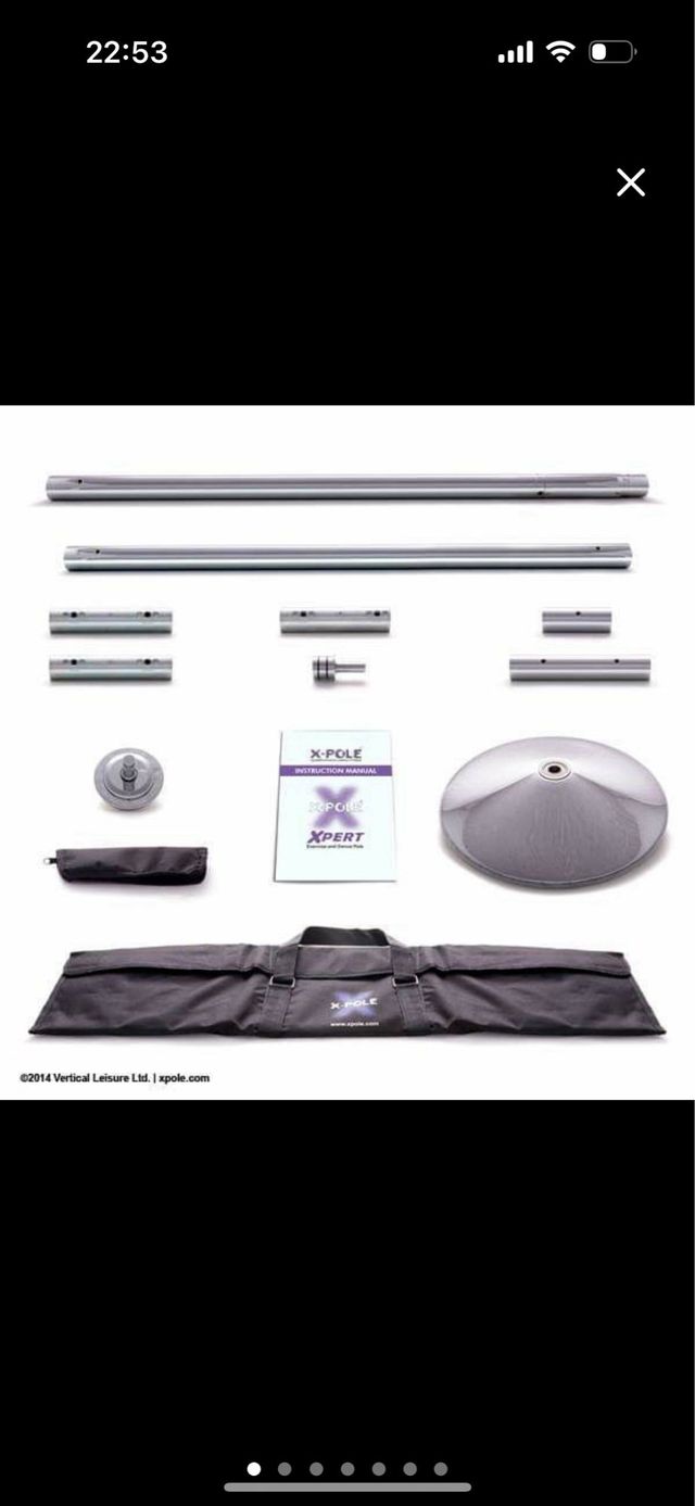 Barra X-Pole Expert 45mm con extensor 180cm