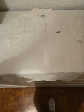Polo Hollister Blanco Talla M