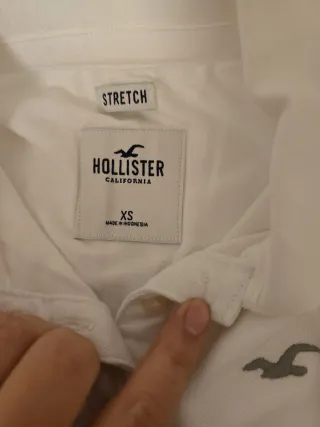 Polo Hollister Blanco Talla M