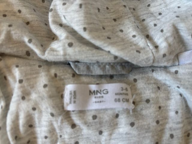 Abrigo acolchado bebé Mango 3-6 meses