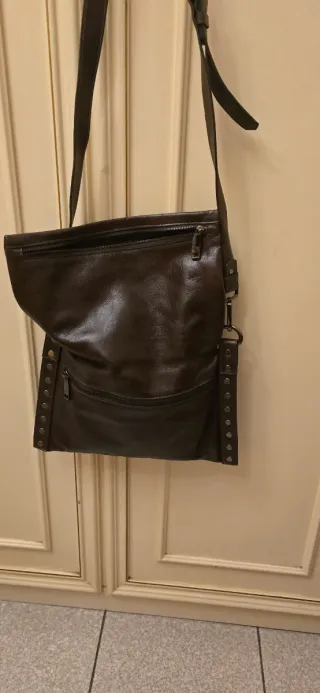 Borsa in pelle marrone