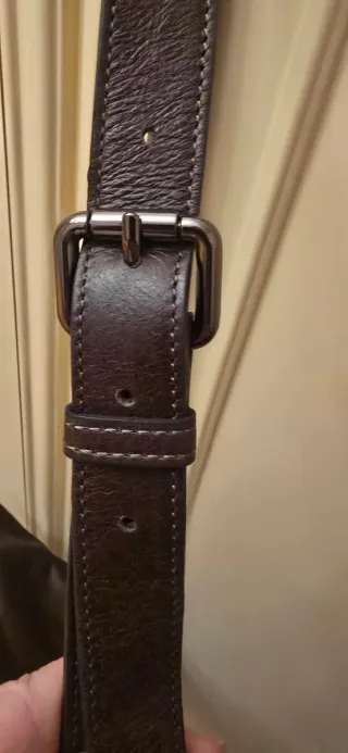 Borsa in pelle marrone