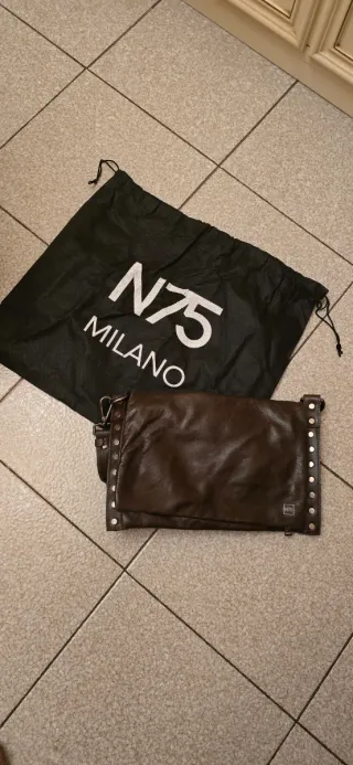 Borsa in pelle marrone