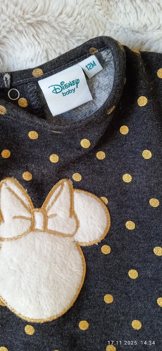 Vestido bebé niña Disney Minnie lunares