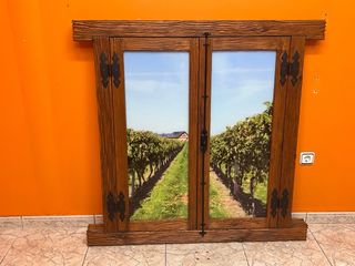 Ventana Decorativa Vidriera Viñedo