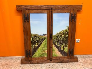 Ventana Decorativa Vidriera Viñedo