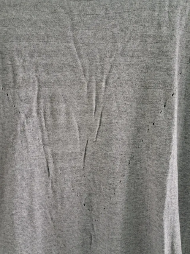 Vestido gris punto fino Object Talla M