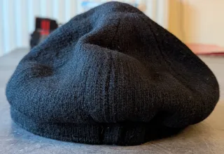 Cappello caldo nero con visiera taglia unica
