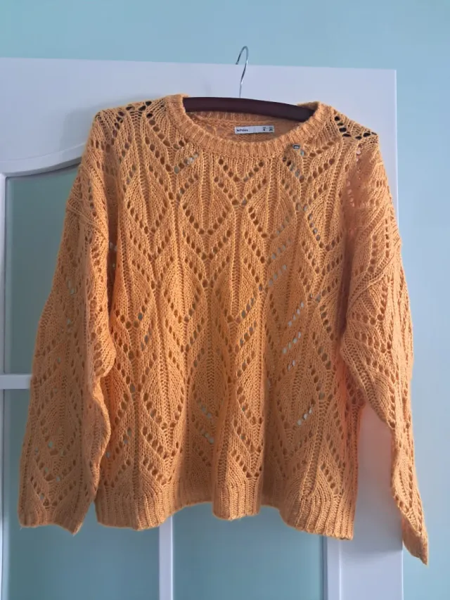 Jersey calado mostaza