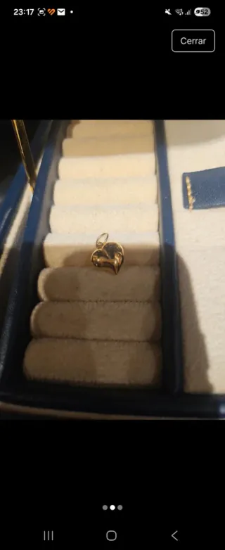 Colgante Corazón Oro 18k Pesa 0,500gr
