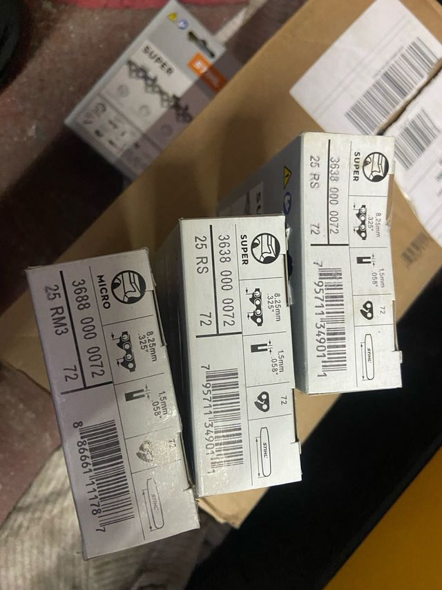 3 Cadenas Stihl 72 Eslabones