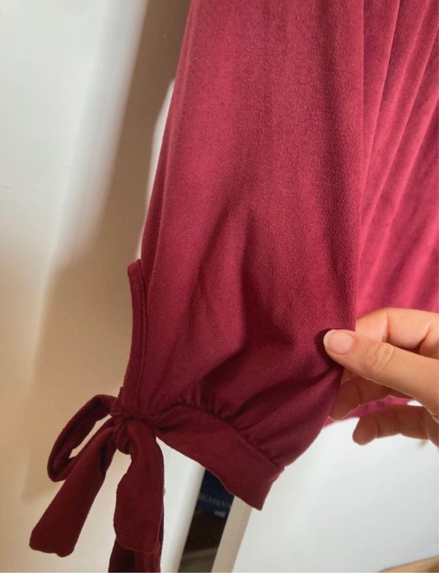 Blusa palabra de honor aterciopelada