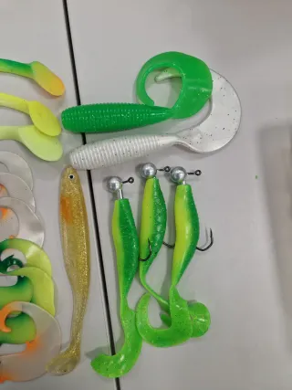 Lote señuelos pesca siluro depredadores