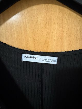 Vestido corto Pull&Bear negro S