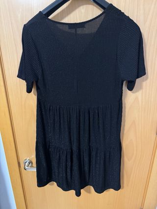 Vestido corto Pull&Bear negro S