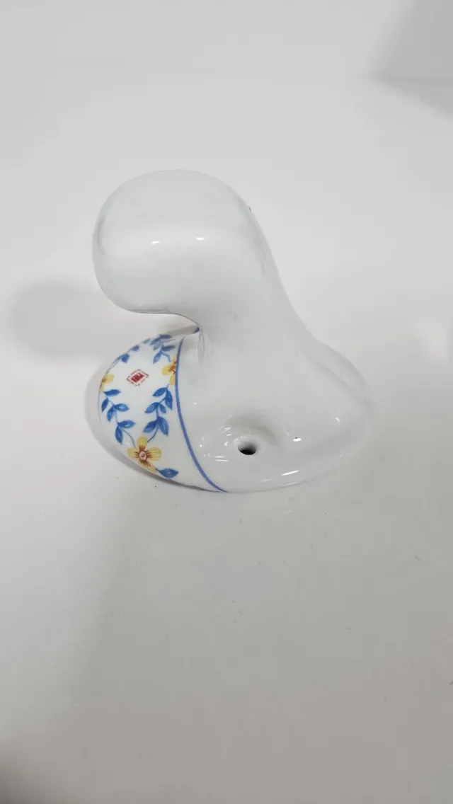 Set accessori bagno in ceramica con fiori