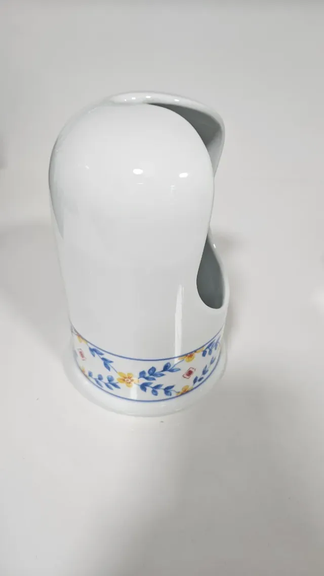 Set accessori bagno in ceramica con fiori