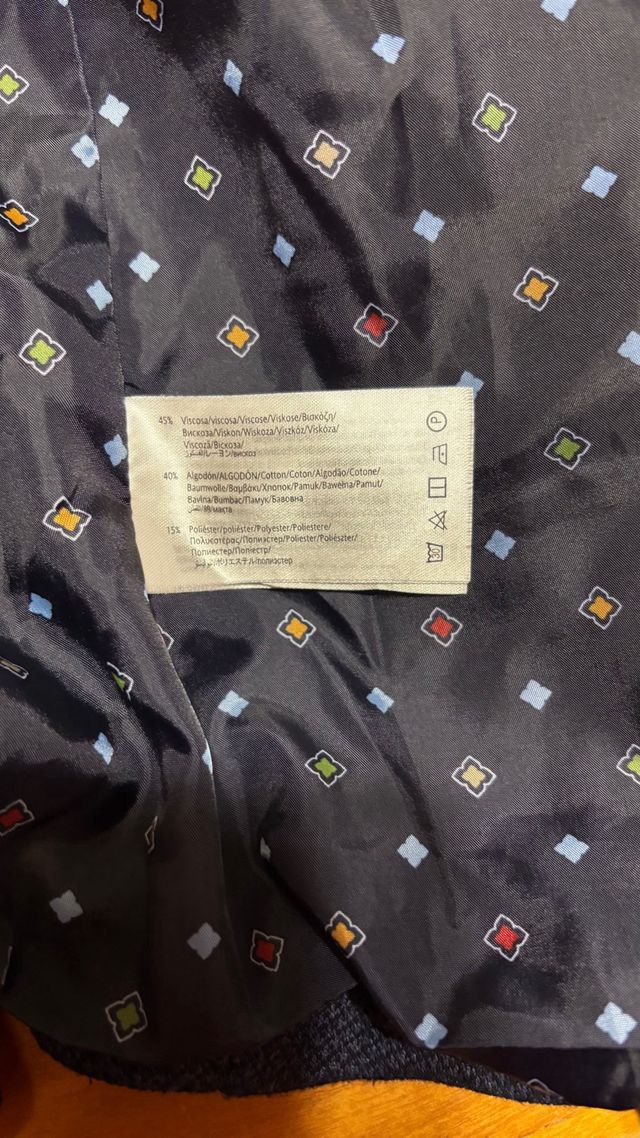 Chaqueta de traje azul marino BURSTAVARE