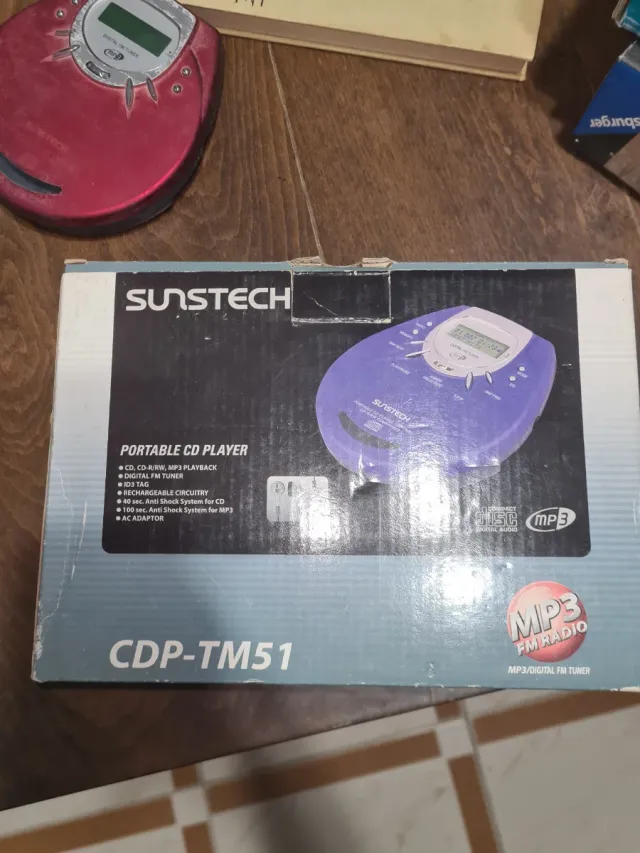 Reproductor CD Sunstech CDP-TM51 MP3/Radio