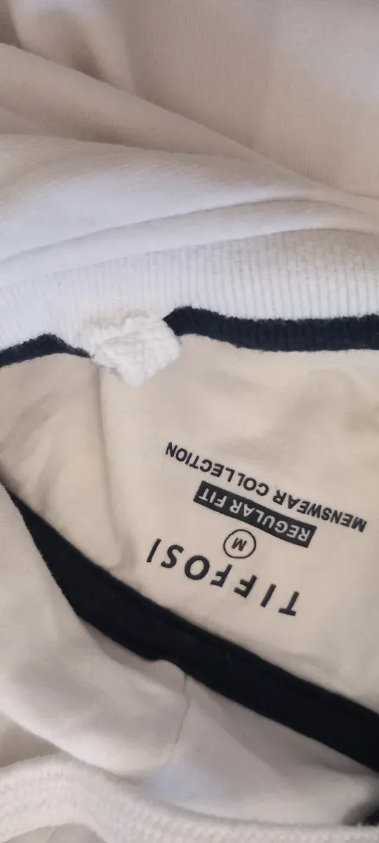 Sudadera Tiffosi Blanca Talla M