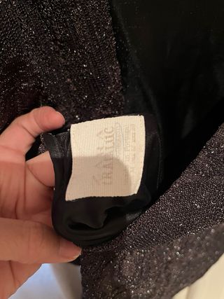 Vestido fiesta Zara negro