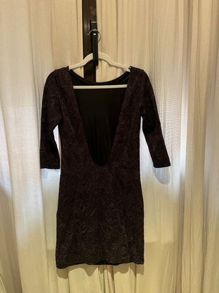 Vestido fiesta Zara negro