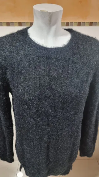 Jersey largo negro mujer Talla S/M