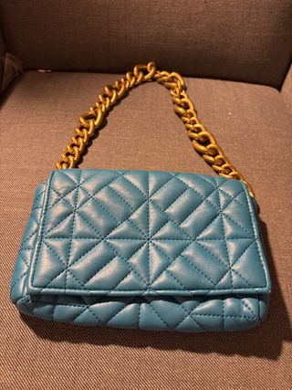Bolso Zara Acolchado Cadena Dorada