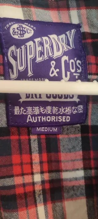 Camisa Superdry cuadros talla M