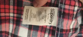 Camisa Superdry cuadros talla M