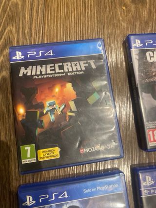 PS4 Juegos Varios (Minecraft, Call of Duty, FIFA)