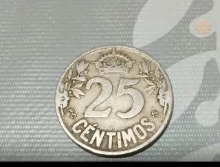 Moneda 25 Céntimos, 1925.