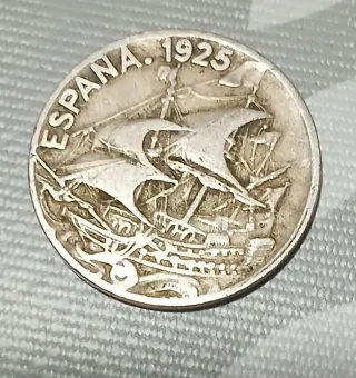 Moneda 25 Céntimos, 1925.