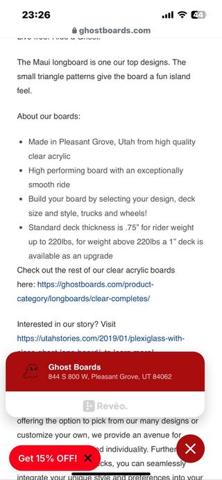 Longboard Transparente con Ruedas LED