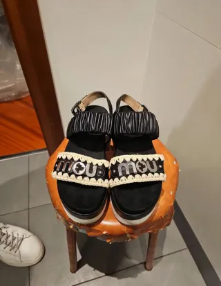 Sandali Mou neri tacco 39 Pari al nuovo