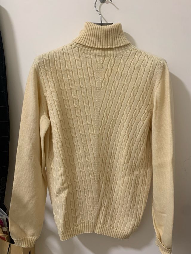 Maglia collo alto Carla Ferroni beige
