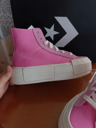 Zapatillas Converse plataforma rosas