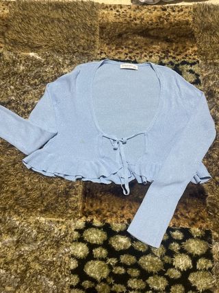 Chaqueta Stradivarius azul